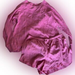 Nordstrom Pink thermal Pajama Set Intimates & Sleepwear